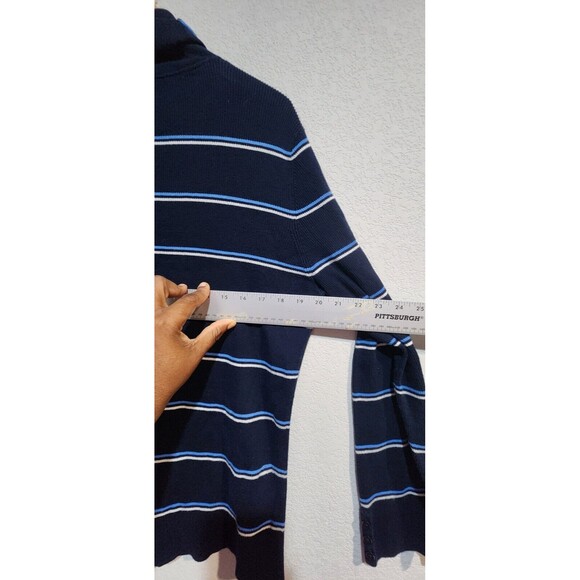 Talbots Womens Striped long sleeve turtleneck Sweater Size L - Picture 4 of 8